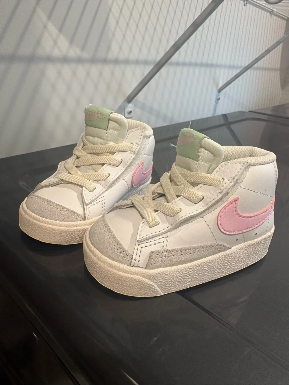 Nike 4c Toddler Kids' Pink Swoosh High-Top Sneakers